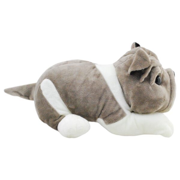 perro pug de peluche gris con sonido 4