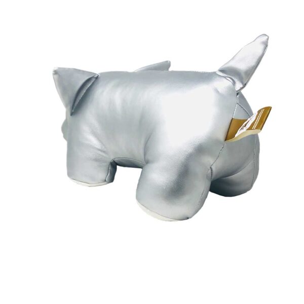 puerco de peluche gris metalico 3