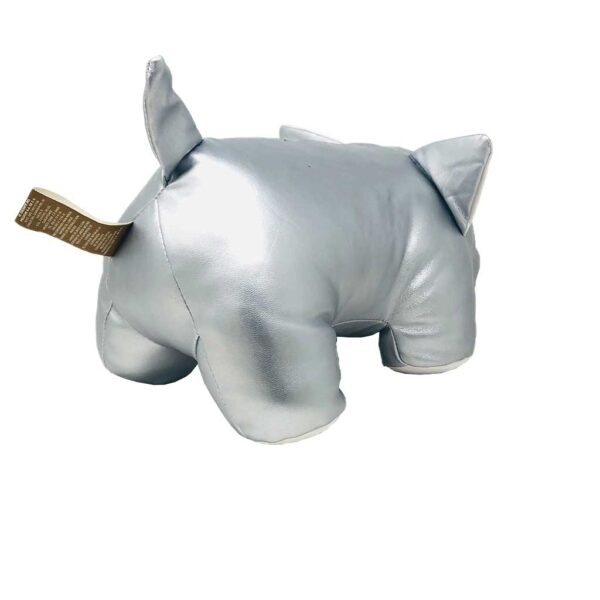 puerco de peluche gris metalico 4