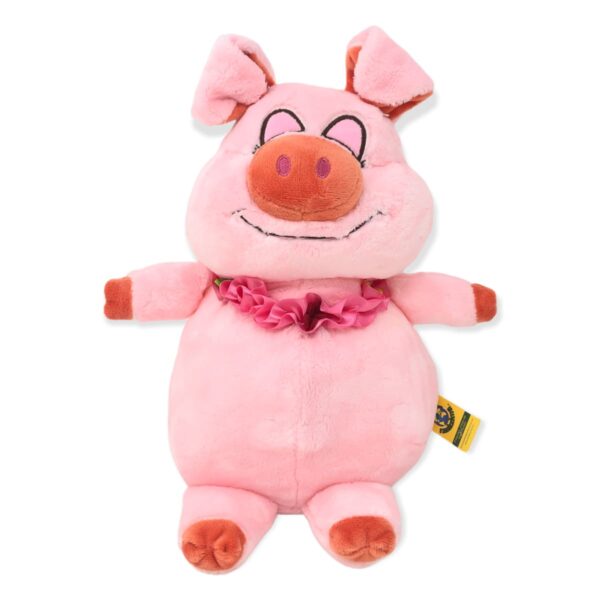 puerquita de peluche rosa grande