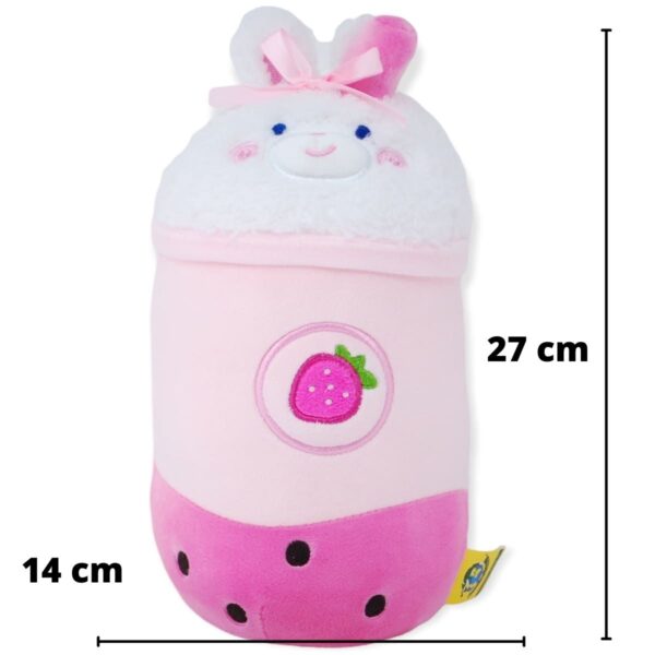 tapioca bebida de peluche rosa 2