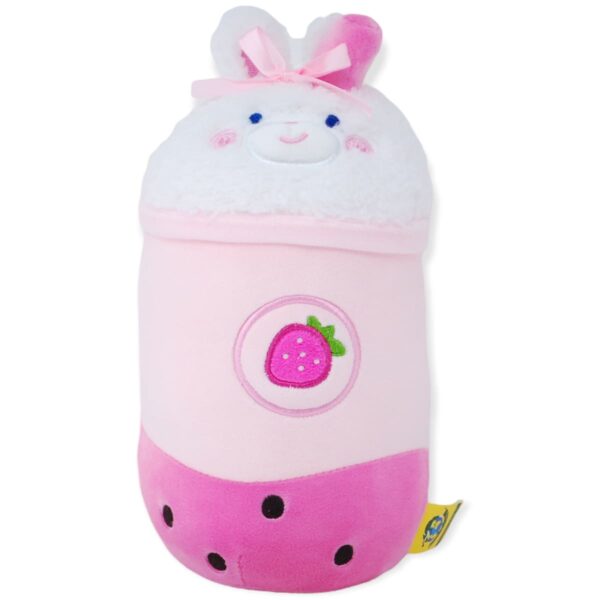 tapioca bebida de peluche rosa