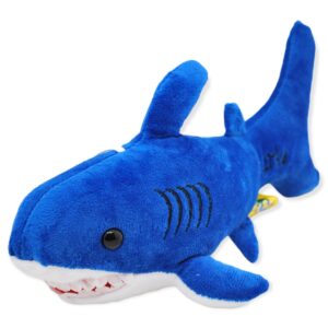 tiburon de peluche azul