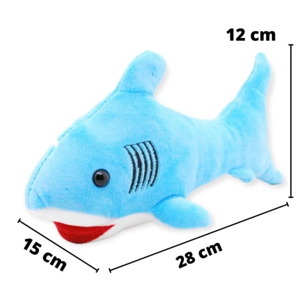 tiburon de peluche azul 28 cm 2