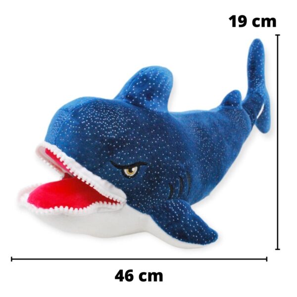 tiburon de peluche azul 46 cm 2