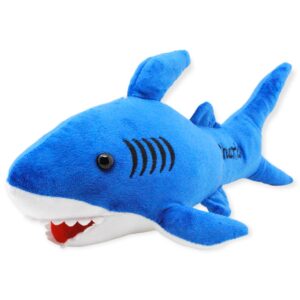 tiburon de peluche grande azul