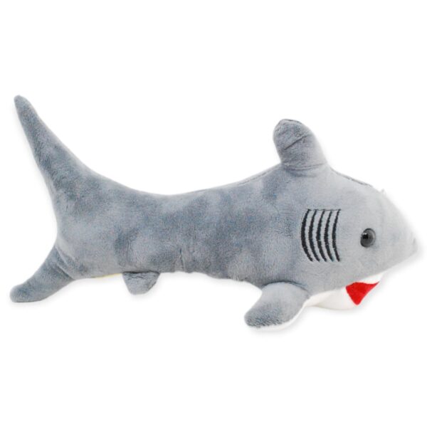 tiburon de peluche gris 28 cm 3