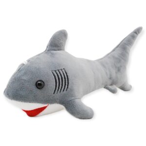 tiburon de peluche gris 28 cm