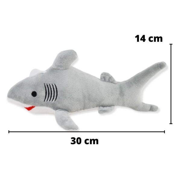 tiburon de peluche gris 30 cm 2