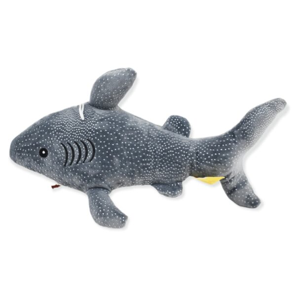 tiburon de peluche gris manchas blancas 2