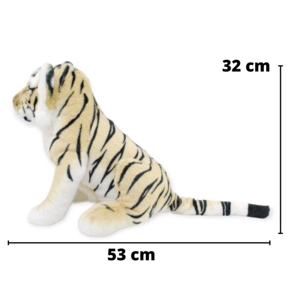 tigre de peluche bebé blanco grande 2