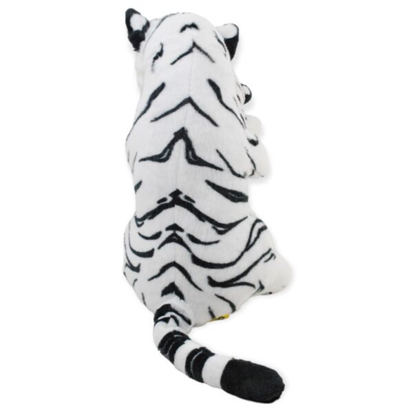 tigre de peluche blanco con bebe pequeño 4