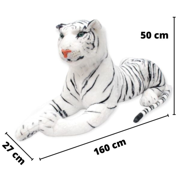 tigre de peluche blanco gigante con sonido 2