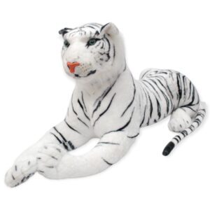 tigre de peluche blanco gigante con sonido