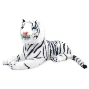 tigre de peluche blanco grande