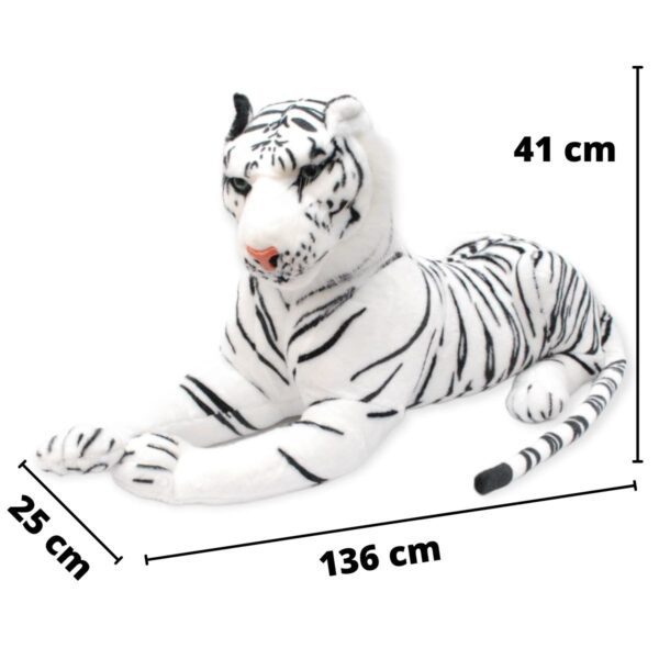 tigre de peluche blanco grande con sonido 2