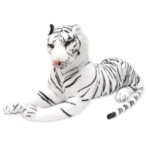 tigre de peluche blanco grande con sonido