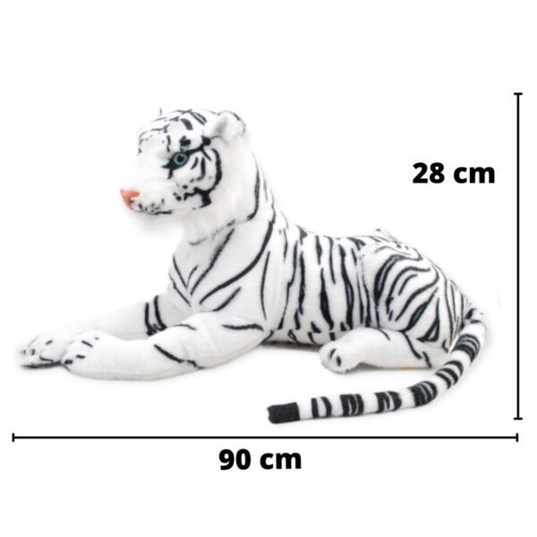 tigre de peluche grande blanco con sonido 2