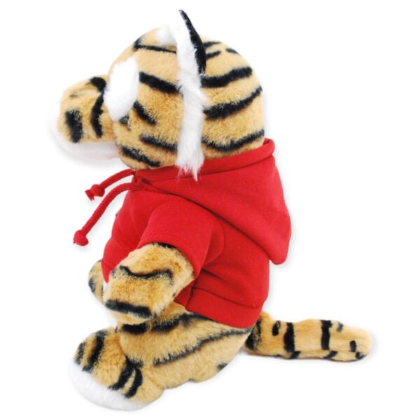 tigre de peluche rayado sueter rojo 3