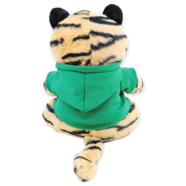 tigre de peluche rayado sueter verde 4