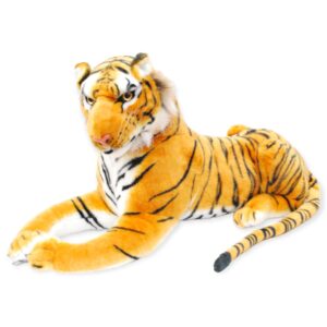 tigre de peluche realista extragrande con sonido