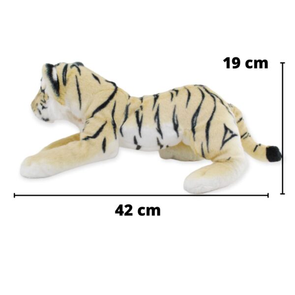 tigre siberiano de peluche bebe echado 2