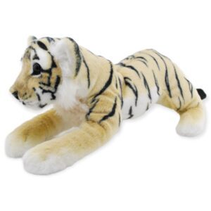 tigre siberiano de peluche bebe echado