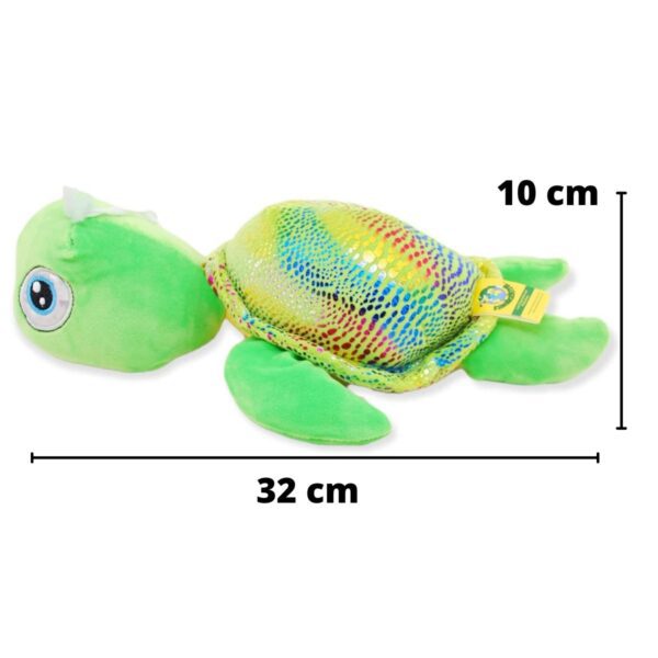 tortuga de peluche color aqua 2