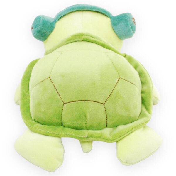 tortuga de peluche con audifonos azules 3