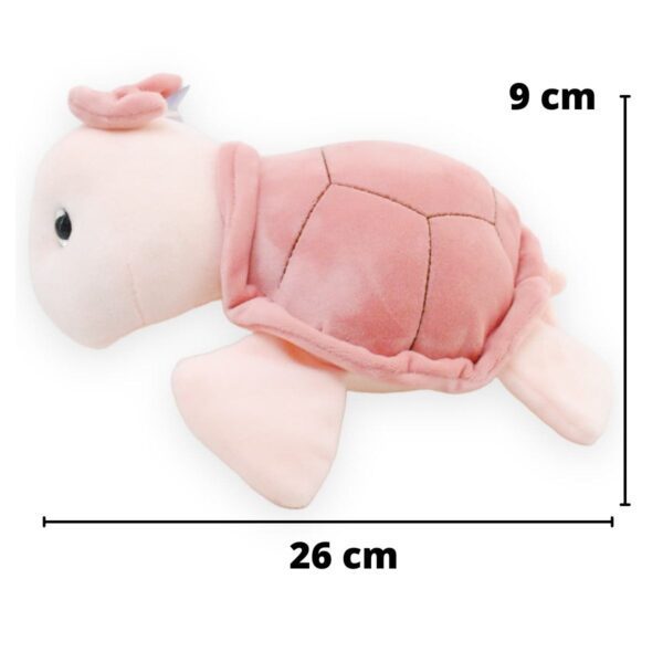 tortuga de peluche rosa 26 cm 2