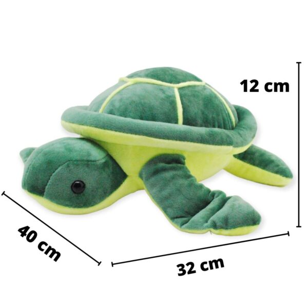 tortuga de peluche verde 24 cm 2