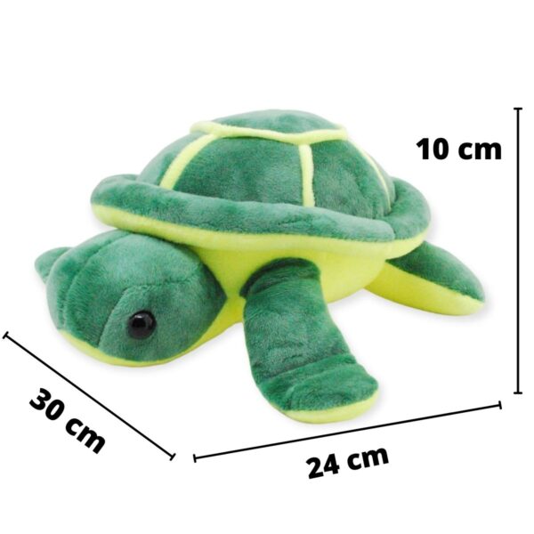 tortuga de peluche verde 34 cm 2