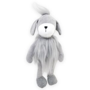 perro de peluche color gris