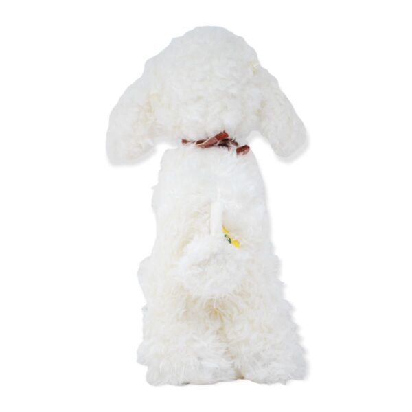 perro lanudo de peluche blanco 3