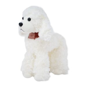 perro lanudo de peluche blanco