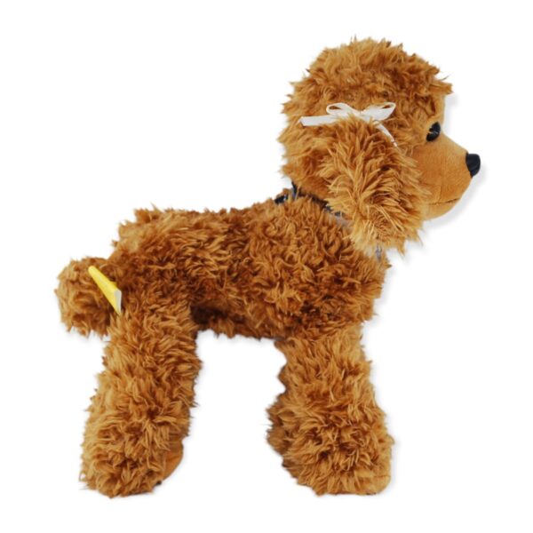 perro lanudo de peluche color miel 4