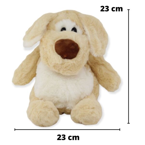 perro de peluche gordito café 2