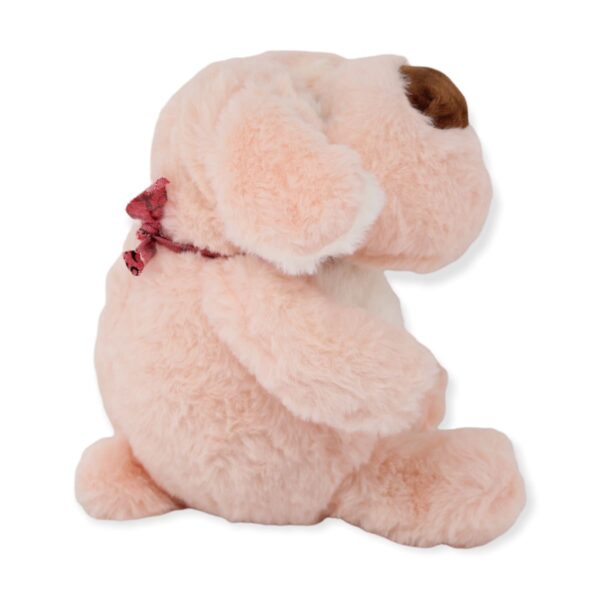 perro de peluche gordito rosa 4