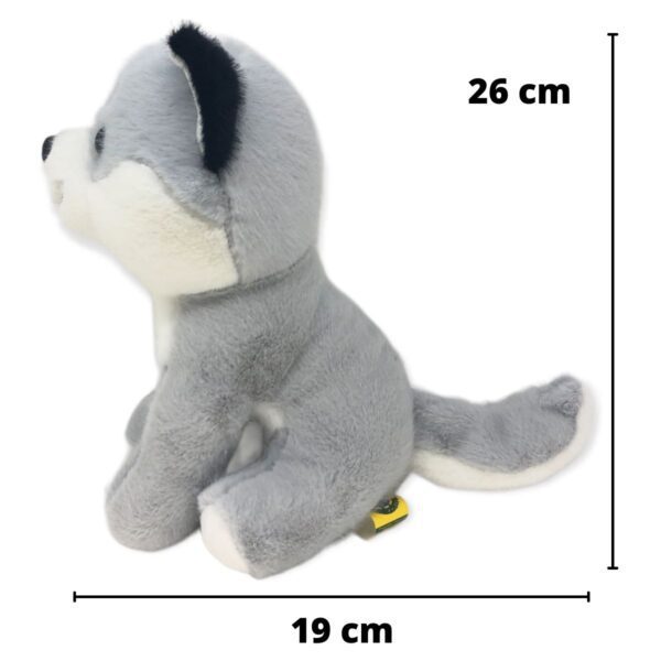 perro de peluche husky color grs 26 cm 2